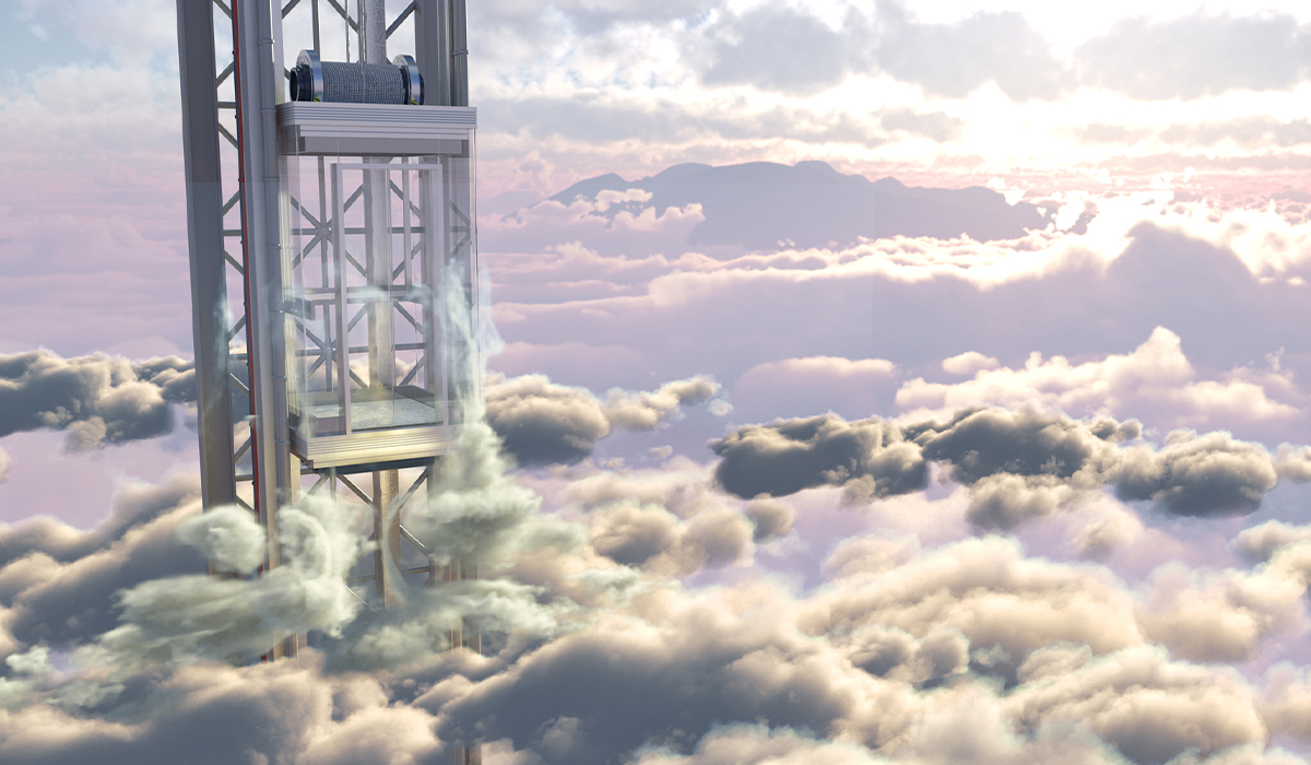 Obayashi Corporation planea comenzar la construcción de su ascensor espacial en el año 2050.