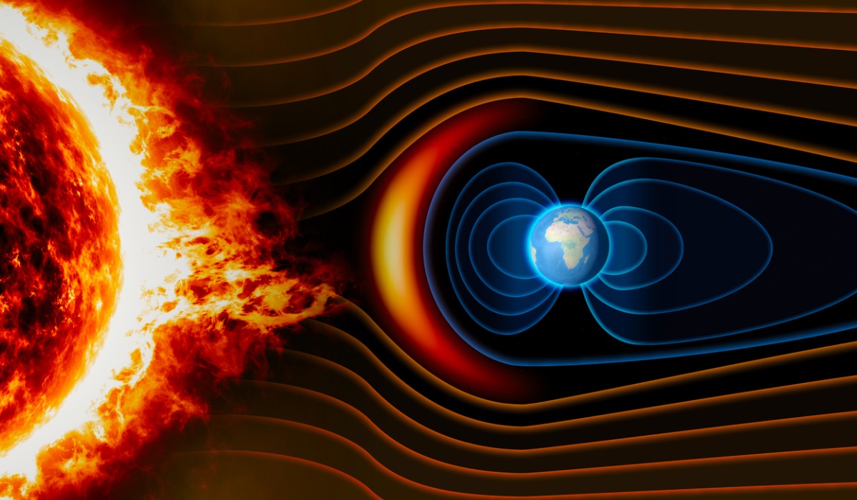Las anomalías en el campo magnético se deben a la distribución irregular del calor dentro del núcleo terrestre.