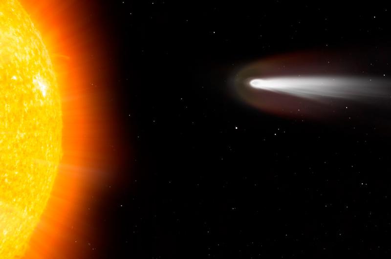 Logran filmar la impactante colisión de un cometa contra el sol-0